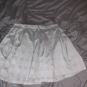 gray skater skirt